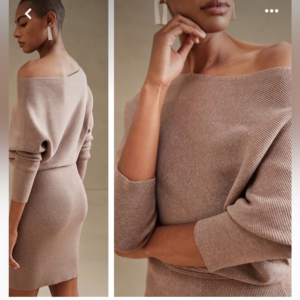 Colleta Off-Shoulder Sweater Dress XSP - Picture 6 of 6
